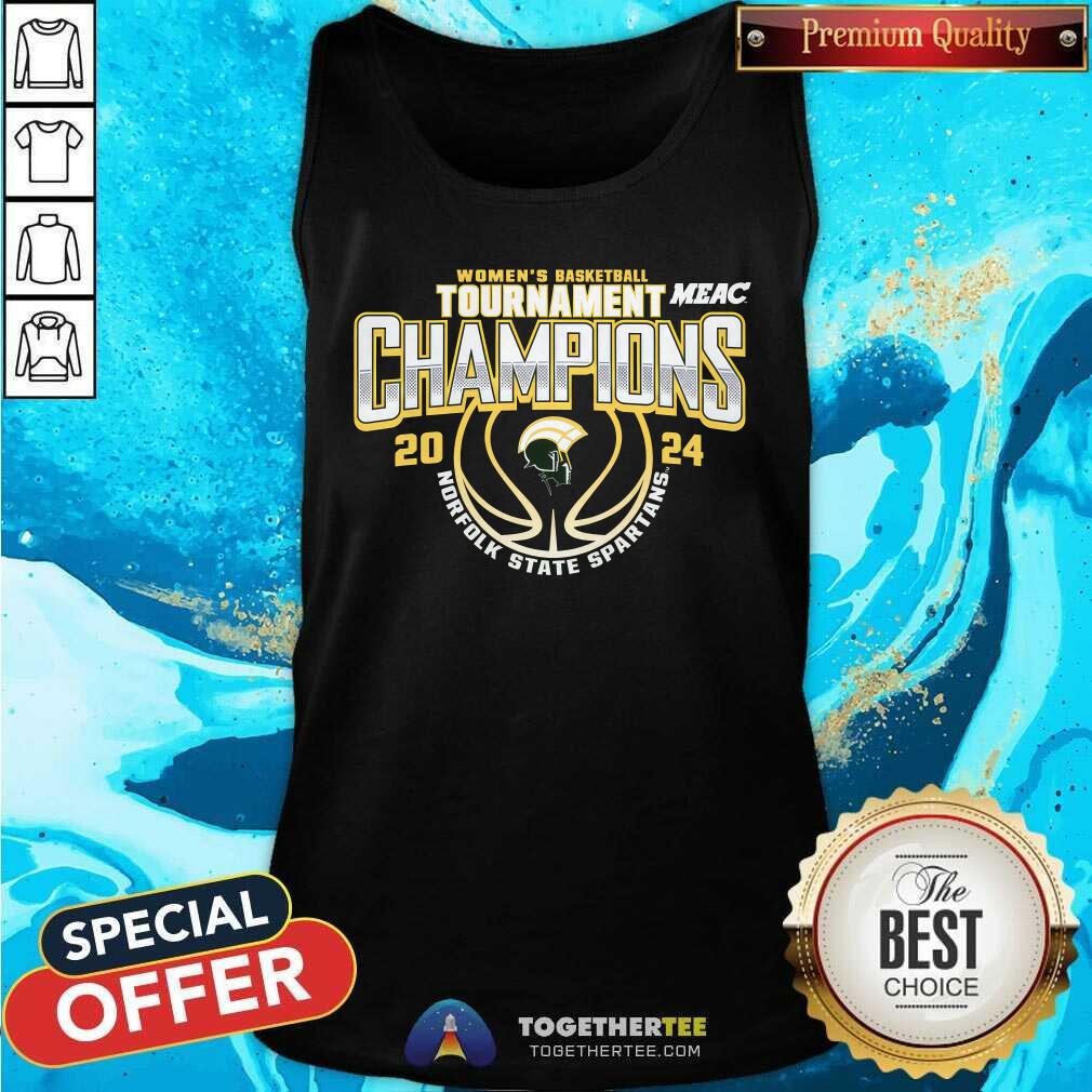 Norfolk State Spartans 2024 MEAC Women's Basketball Conference Tournament Champions tank-top