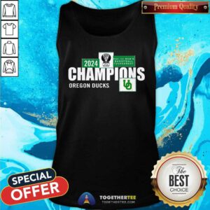 Oregon Ducks 2024 Pac-12 Men's Basketball Conference Tournament Champions Locker Room tank-top