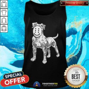 Dog Smile Mask tank-top