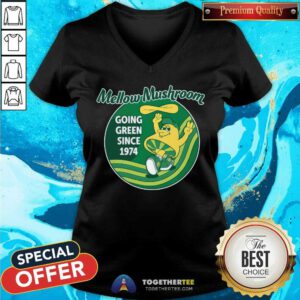 St. Paddy's Mellow Mushroom Going Green Since 1974 v-neck