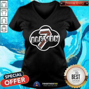 St. Paddy's Day Clover 7 Eleven v-neck