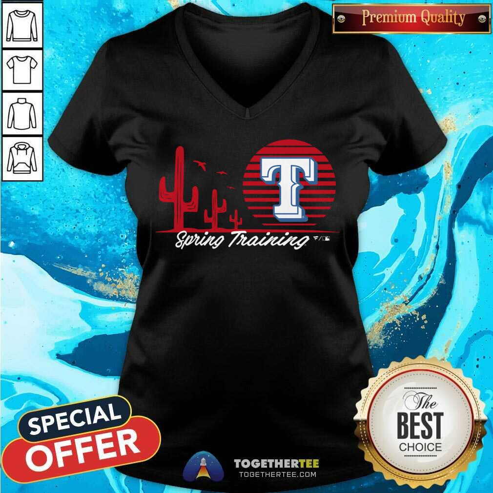 Texas Rangers MLB Spring Training Horizon Line v-neck