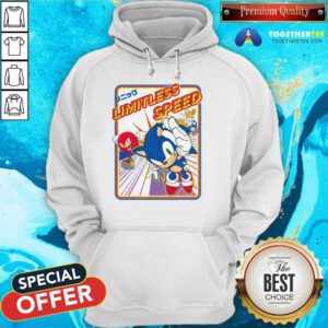 Sonic Knuckles And Tails Limitless Speed Retro Ringer Hoodie