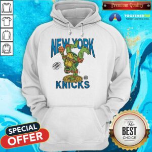 Teenage Mutant Ninja Turtles Michelangelo New York Knicks Pizza Hoodie