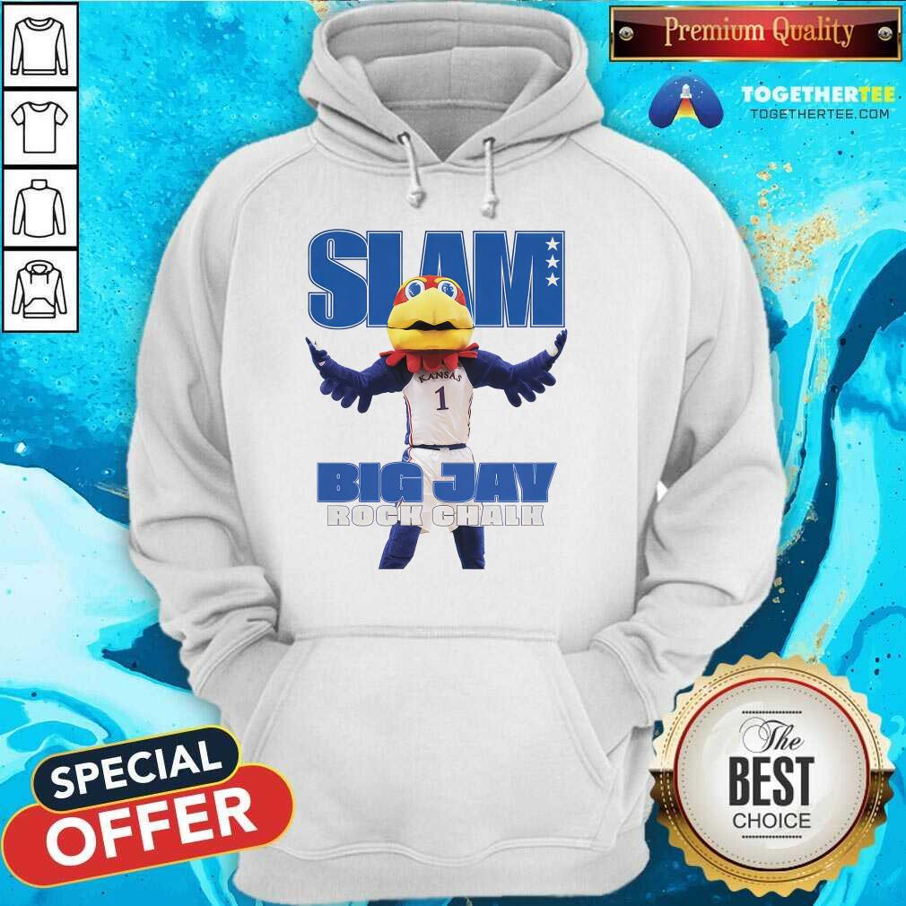 Slam Kansas Mascot Big Jay Rock Chalk hoodie