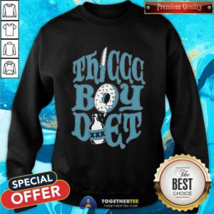 Thiccc Boy Diet Knife Donut Poison Sweatshirt