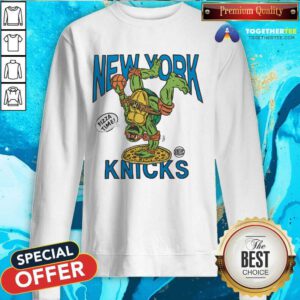 Teenage Mutant Ninja Turtles Michelangelo New York Knicks Pizza Sweatshirt