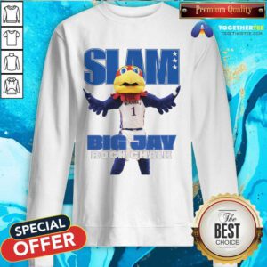 Slam Kansas Mascot Big Jay Rock Chalk T-shirt