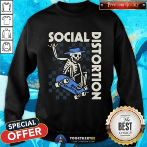 Social Distortion Skateboard Skeleton sweatshirt