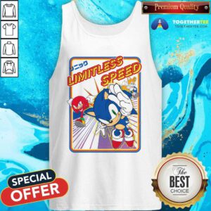 Sonic Knuckles And Tails Limitless Speed Retro Ringer Tank-top