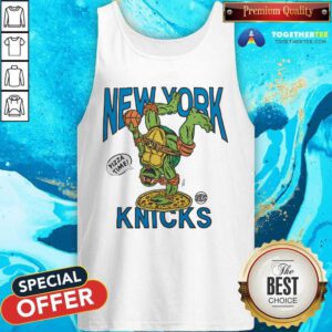 Teenage Mutant Ninja Turtles Michelangelo New York Knicks Pizza Tank-top