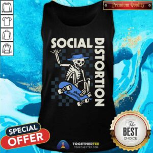 Social Distortion Skateboard Skeleton tank-top