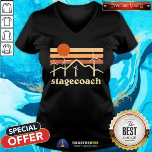 Stagecoach Windmills 2024 Lineup Sunset V-neck