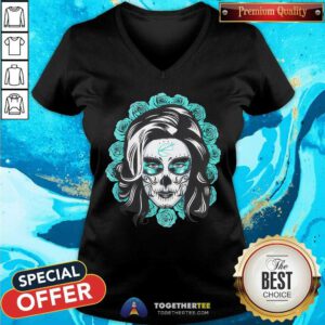 Reblwear Skull Día de Muertos V-neck
