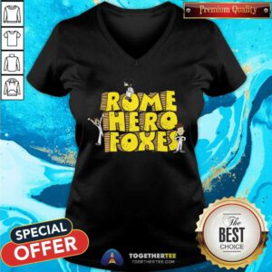 Rome Hero Foxes Schoolhouse V-neck