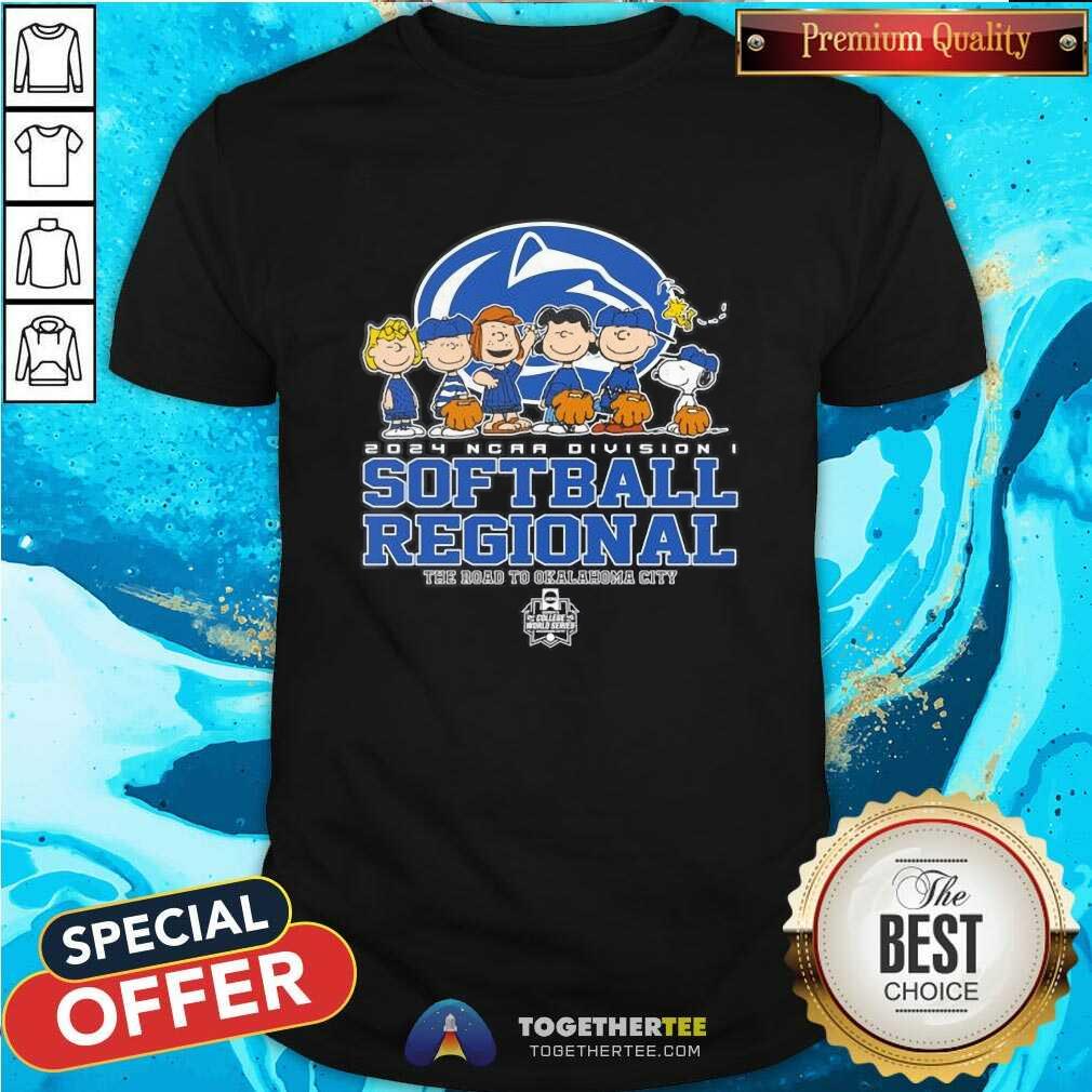 Great Peanuts 2024 NCAA Division I Softball Regional Penn State Nittany Lions T-Shirt