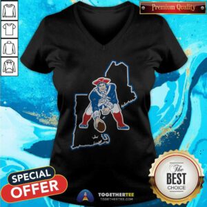 New England Patriots Crown V-neck