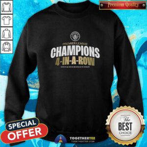 Nice Four-Time In A Row Consecutive Premier League Champions Lock Sweatshirt