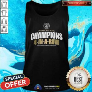 Nice Four-Time In A Row Consecutive Premier League Champions Lockup Tank-top