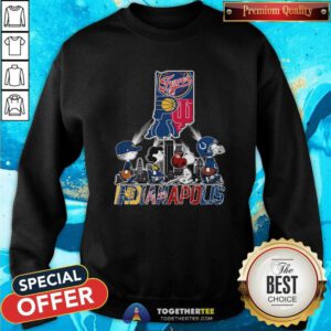 Nice Indianapolis Colts Snoopy Indiana Pacers Fever Hoosiers Sweatshirt