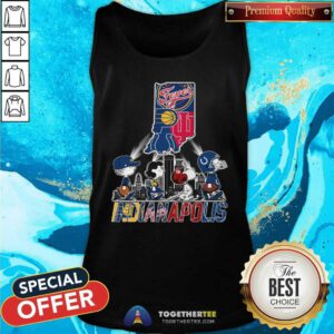 Nice Indianapolis Colts Snoopy Indiana Pacers Fever Hoosiers Tank-top