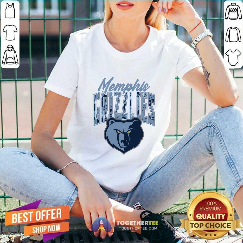 Nice Memphis Grizzlies Navy Tri-Ball V-neck