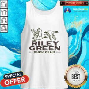 Nice Riley Green Est Duck Club 1988 Tank-top