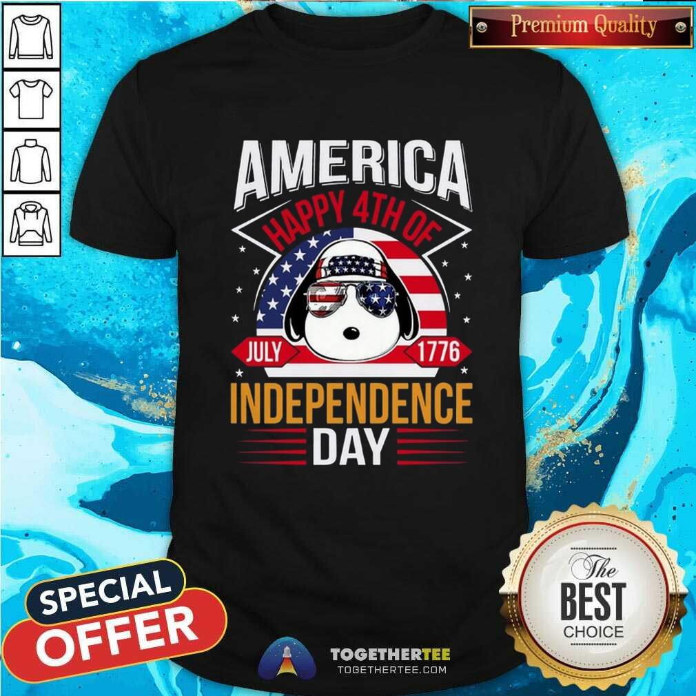 Nice Snoopy America Independence Day Happy 4th Of July T-Shirt
