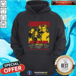 Nice Soundgarden 40 Years 1984-2024 Thank You For The Memories Hoodie