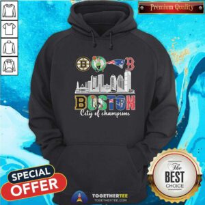 Official Boston Celtics New England Boston City Of Champions Hoodie