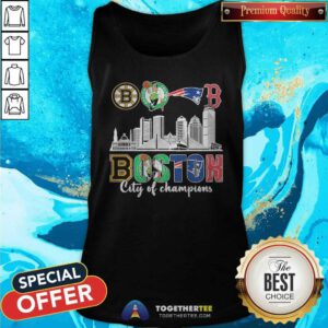 Official Boston Celtics New England Boston City Of Champions Tank-top