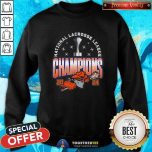 Official National Lacrosse League Champions Buffalo Bandits 2024 NLL Cup Sweatshirt