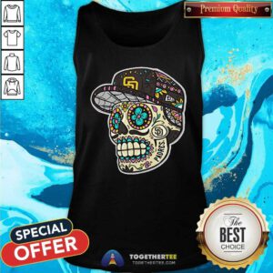 Official San Diego Padres New Era Sugar Skulls Tank-top