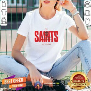 Original The Saints Are Coming V-neck