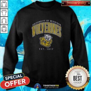 Premium Michigan Wolverines Double Header Franklin Sweatshirt