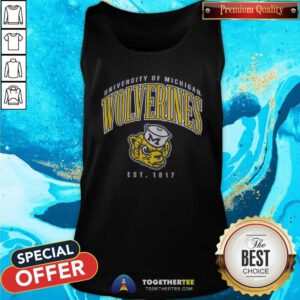 Premium Michigan Wolverines Double Header Franklin Tank-top