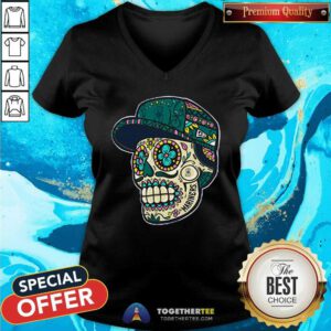 Premium Seattle Mariners New Era Sugar Skulls V-neck