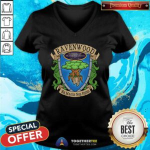 Premium Wizard 101 Ravenwood Crest V-neck