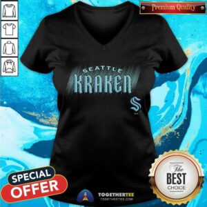 Seattle Kraken Big & Tall Wordmark V-neck