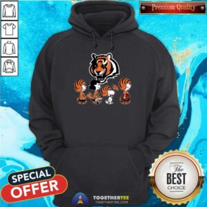 The Peanuts Snoopy And Friends Cheer For The Cincinnati Bengals NFL Hoodie