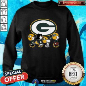 The Peanuts Snoopy And Friends Cheer For The Green Bay Packers NFL Sweatshirt