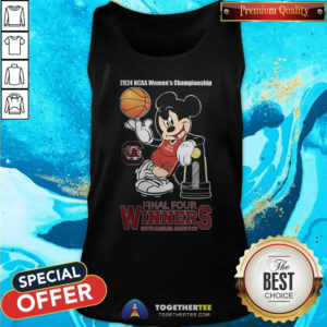 South Carolina Gamecocks Mickey Mouse 2024 NCAA Women’s Championship Final Four Winner Tank-top