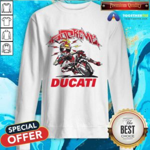 Great Supreme Ducati Bike Sweatshirt