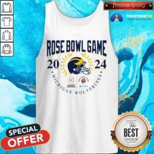 Nice Michigan Wolverines 2023 Laurel Helmet CFP Bound Tank-top