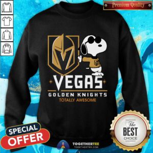 Nice NHL Team Vegas Golden Knights Totally Snoopy Sweatshirt