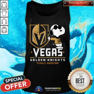 Nice NHL Team Vegas Golden Knights Totally Snoopy Tank-top