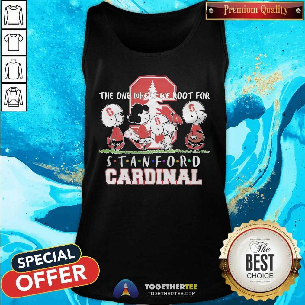 Nice Snoopy Peanuts We Root For Stanford Cardinal Tank-top