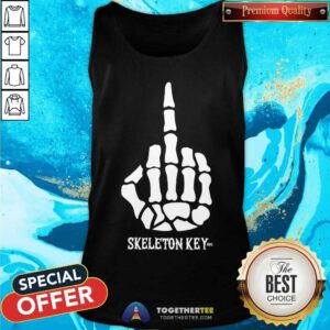 Original With All Due Respect F U Skeleton Key Tank-top