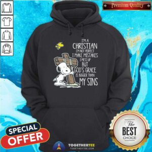 Premium Snoopy I’m Christian I Make Mistake I Mess Up Hoodie
