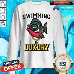 Premium Swimming In Luxury Sweatshirt